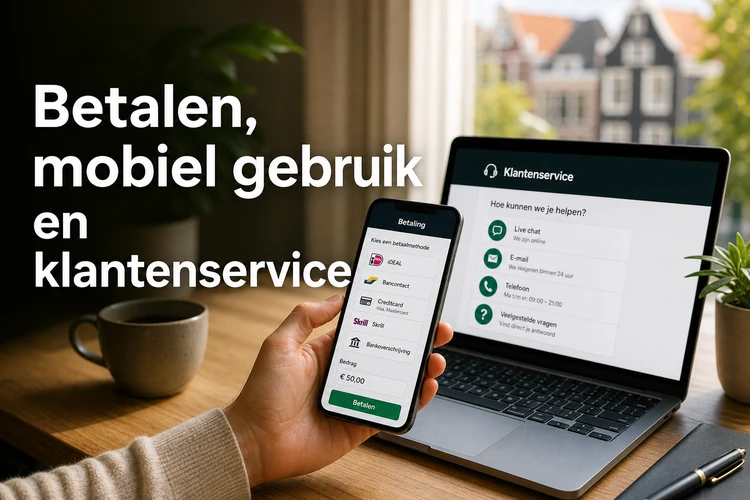 Betalen, mobiel gebruik en klantenservice