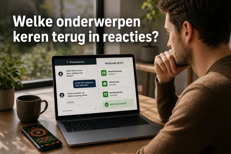 Welke onderwerpen keren terug in reacties?